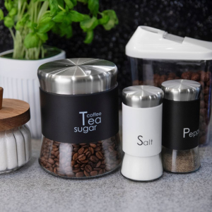 Pojemnik szklany GRENO 750ml, czarny